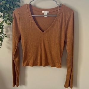 Long sleeve crop top